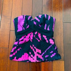 Purple/Pink/Black Tube Top